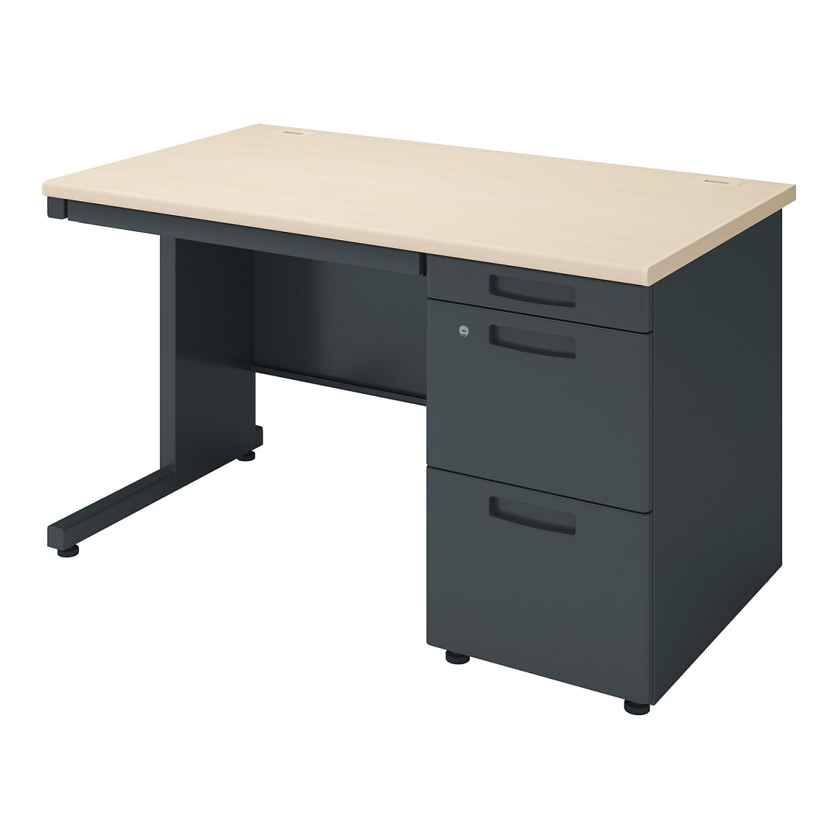 天板ホワイトナチュラル／本体ブラック