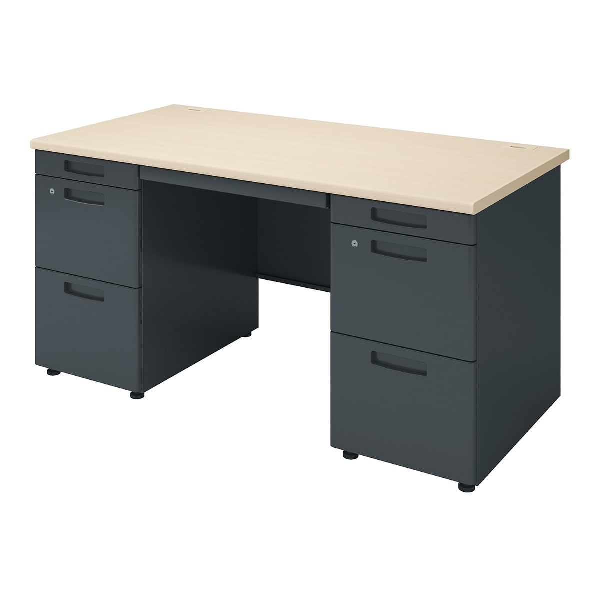 天板ホワイトナチュラル／本体ブラック