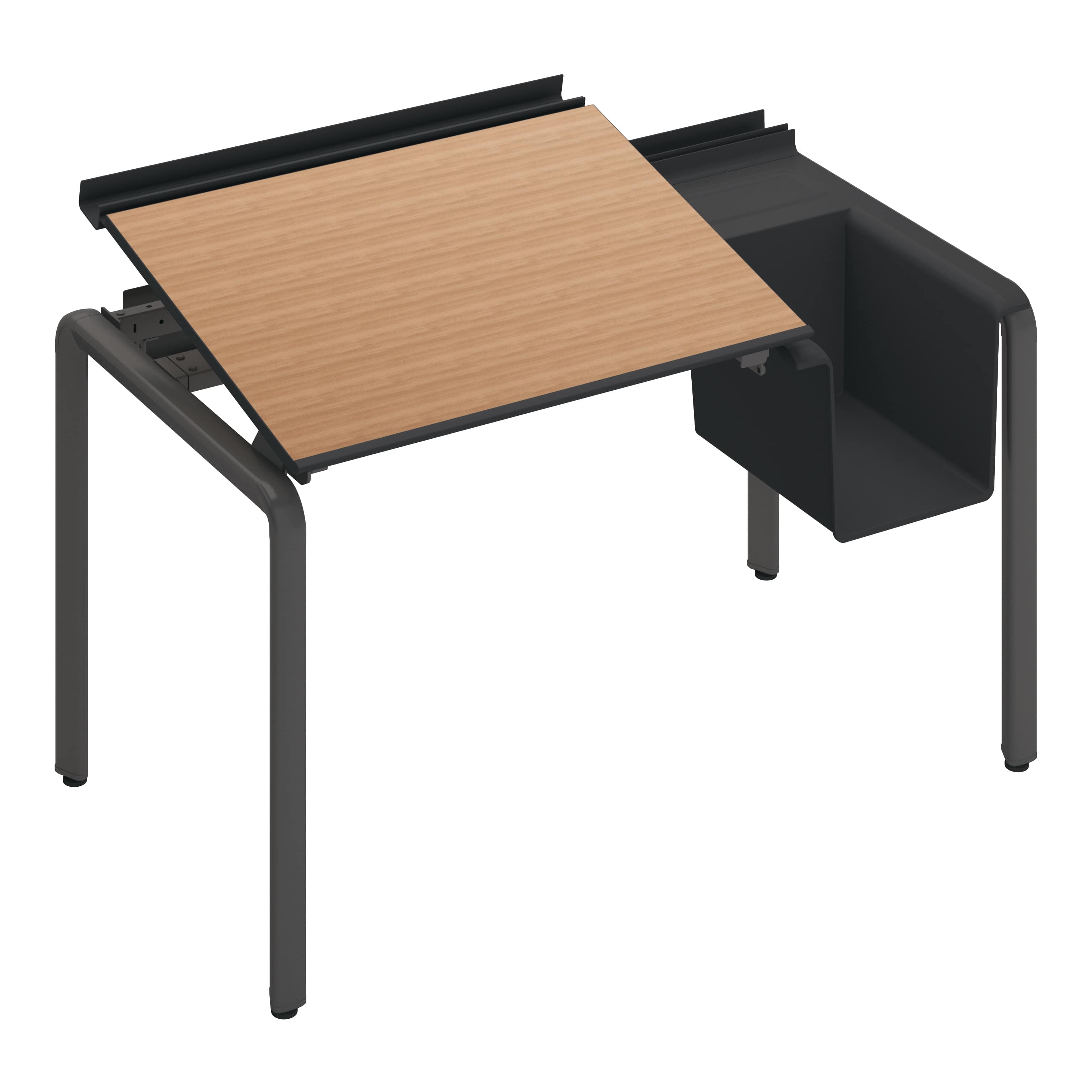 天板ラスティックミディアム／脚ブラック