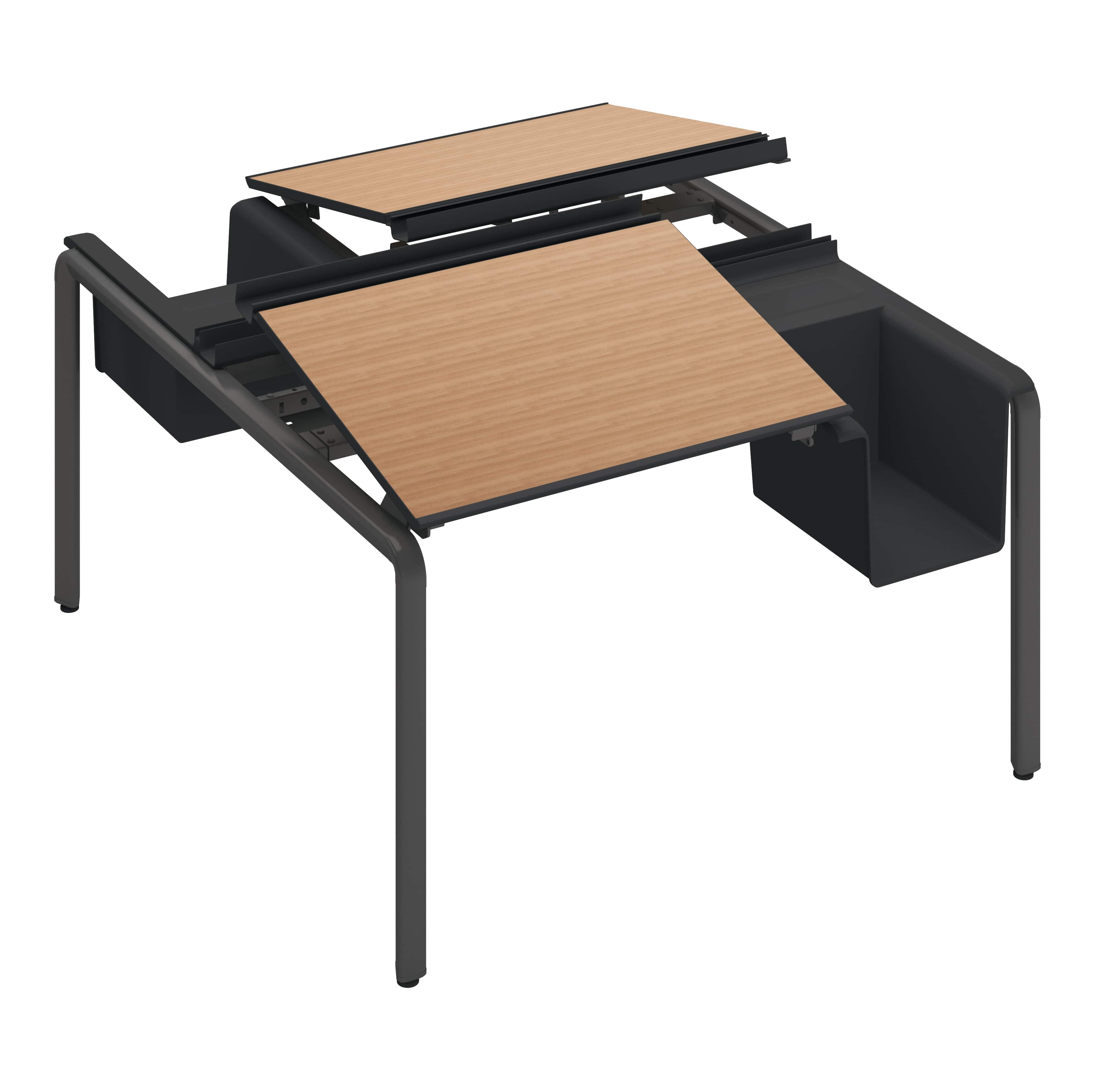 天板ラスティックミディアム／脚ブラック