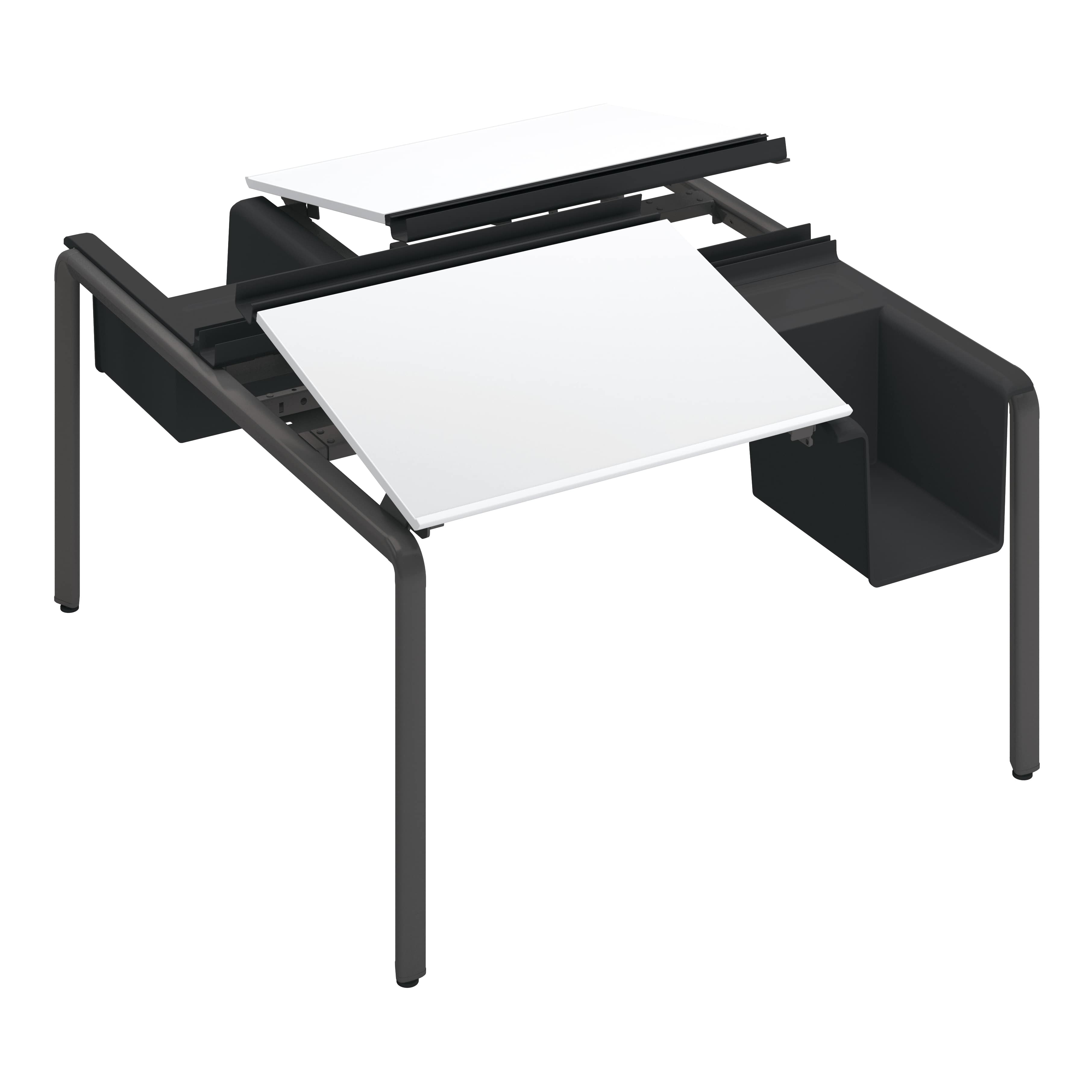 天板ホワイト／脚ブラック