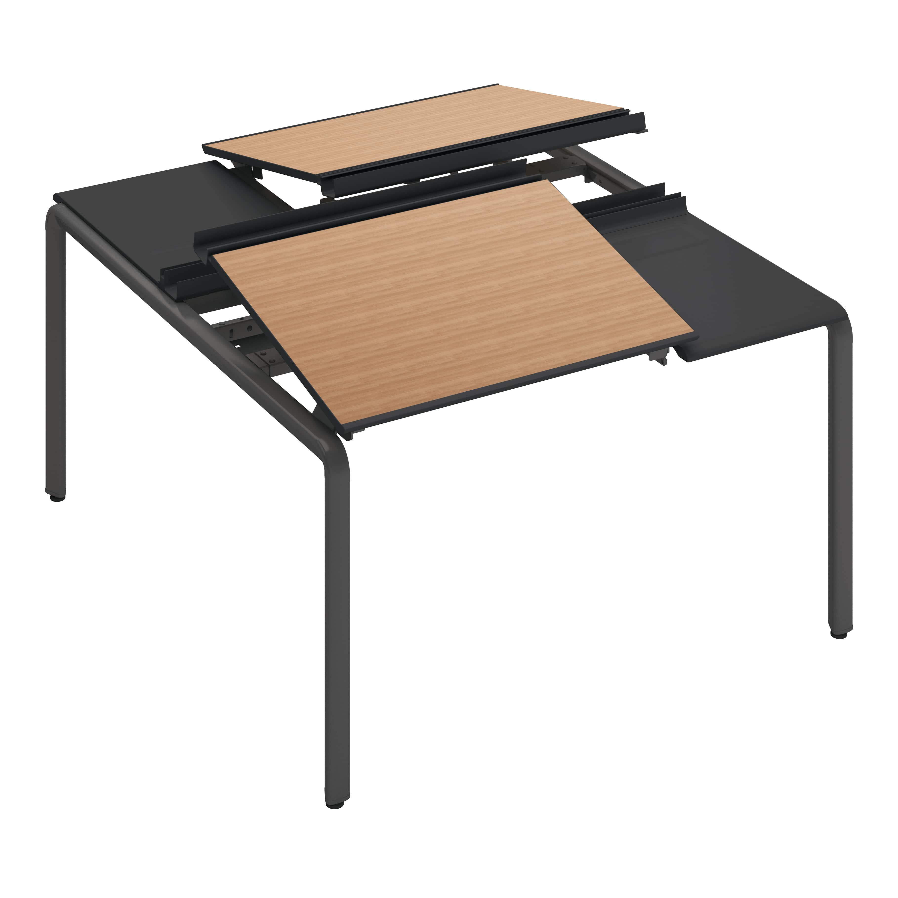 天板ラスティックミディアム／脚ブラック