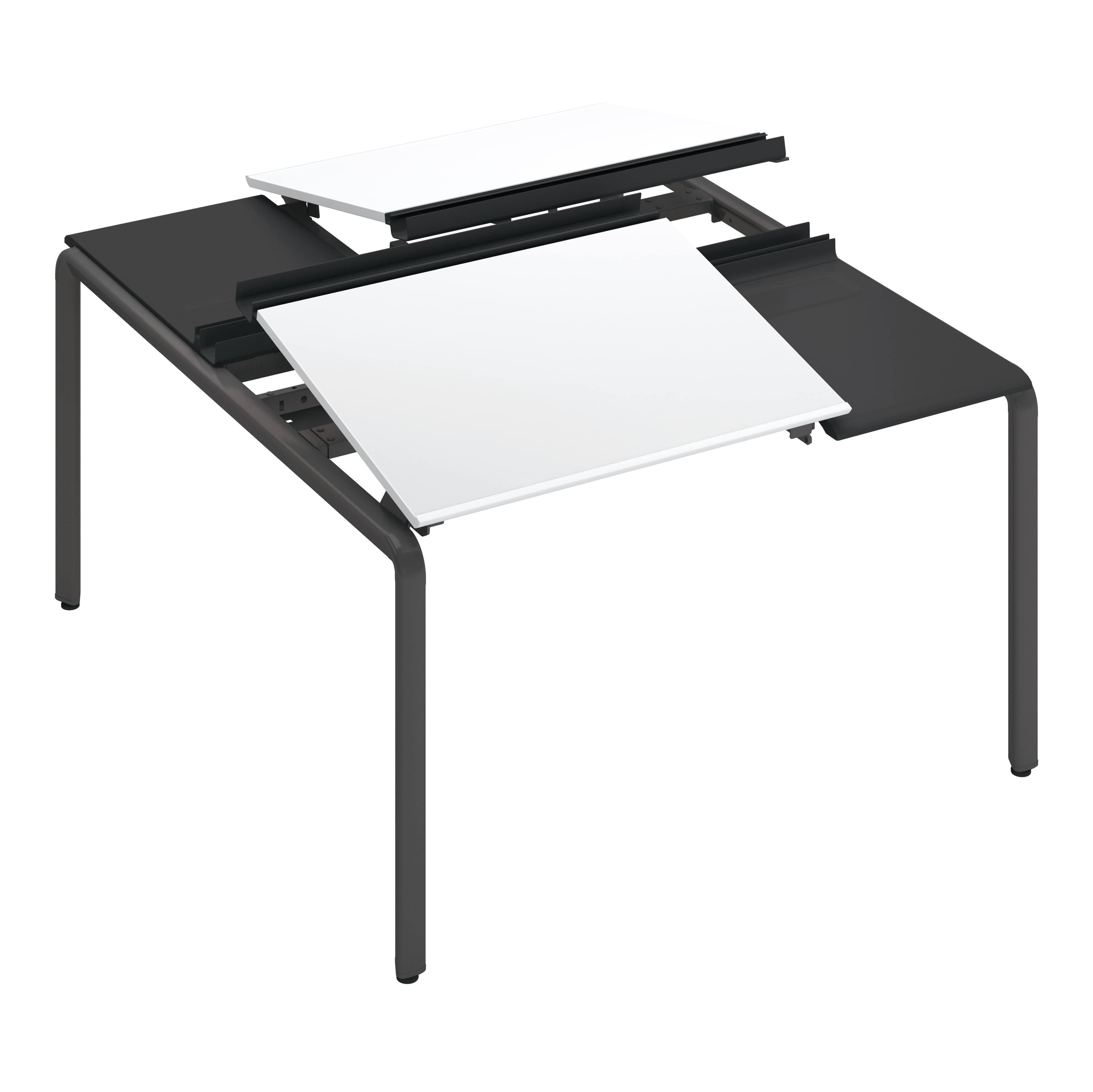 天板ホワイト／脚ブラック