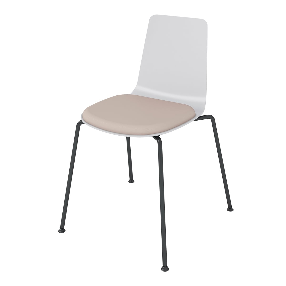 背座ライトグレー／座パッド(レザー)ブライトグレー