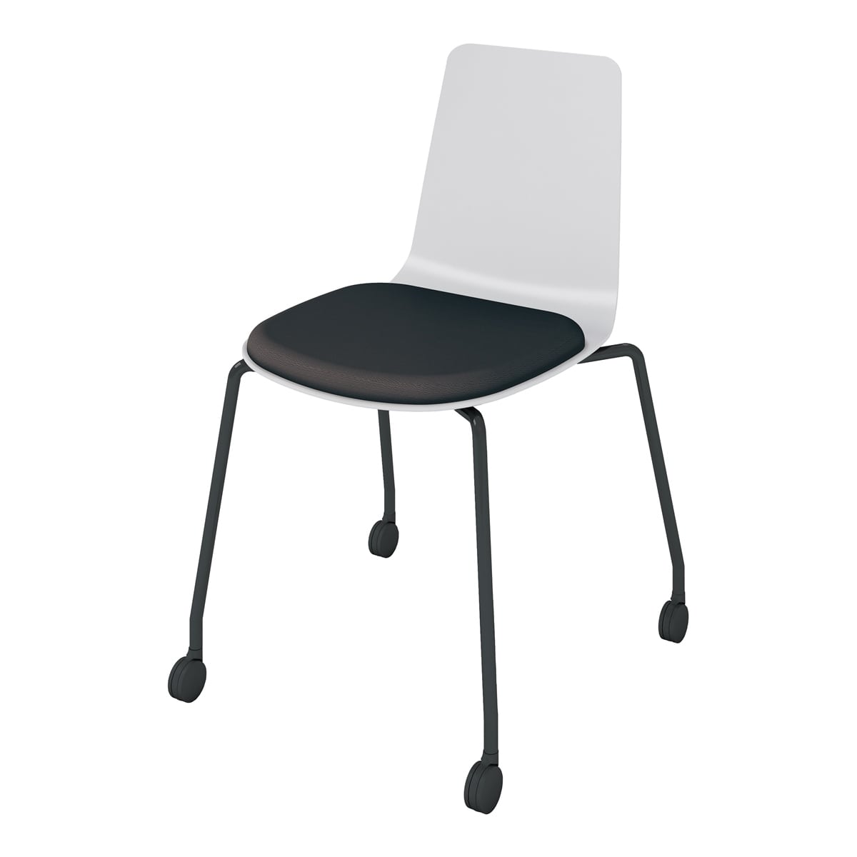 背座ライトグレー／座パッド(レザー)ブラック