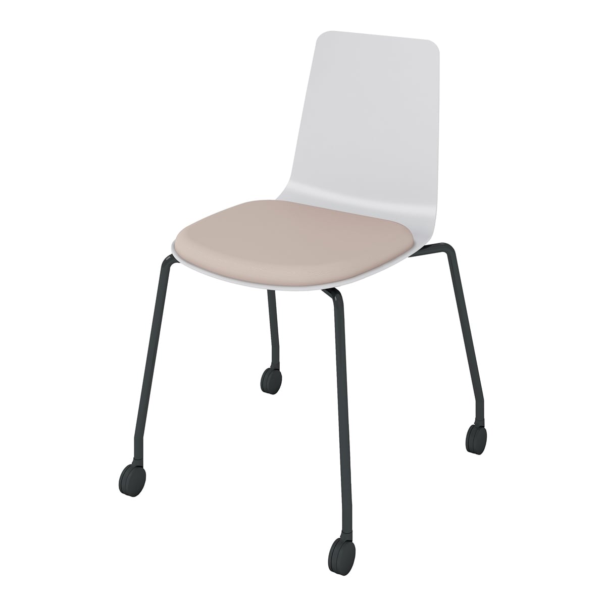 背座ライトグレー／座パッド(レザー)ブライトグレー