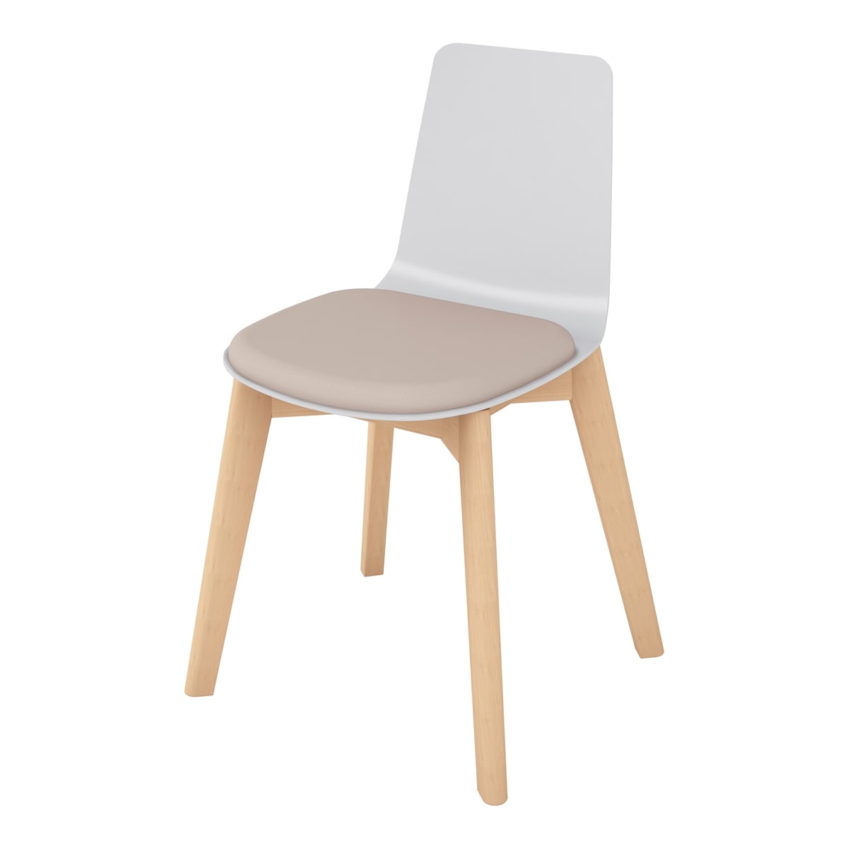 背座ライトグレー／座パッド(レザー)ブライトグレー