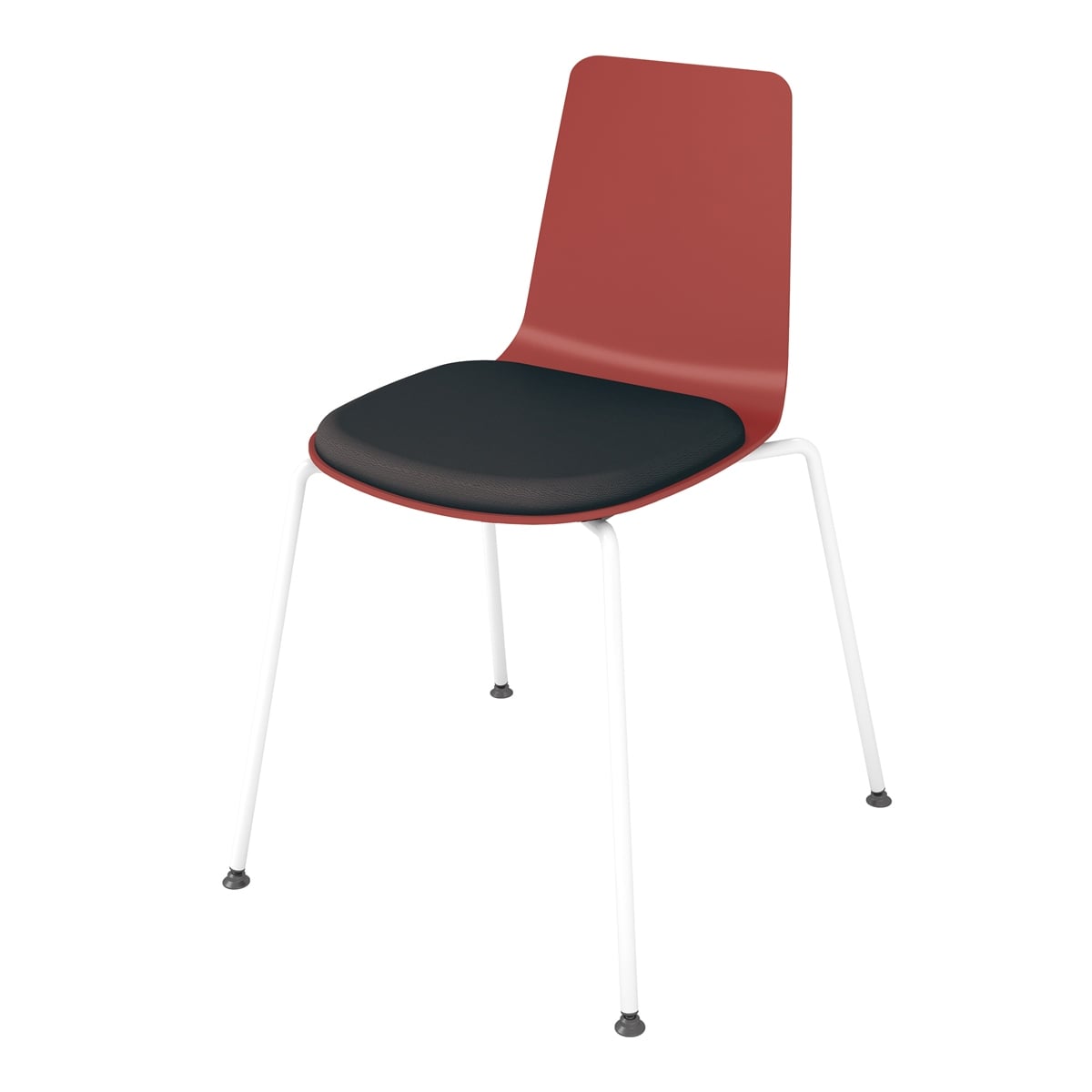 背座パーシアンレッド／座パッド(レザー)ブラック