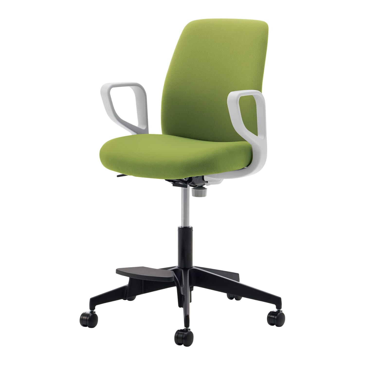 ブラック樹脂脚／背座同色／ライトオリーブ