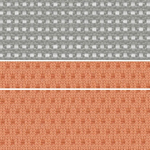 背：ライトグレー／座・ランバー： ペールテラコッタ