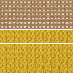 背：ソフトベージュ／座・ランバー： オリーブイエロー