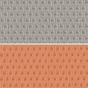 背：ライトグレー／座：ペールテラコッタ