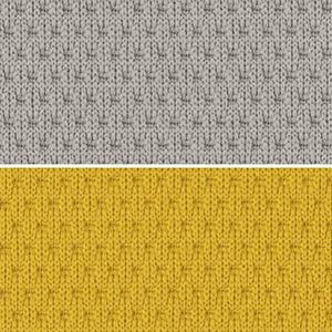 背：ライトグレー／座：オリーブイエロー