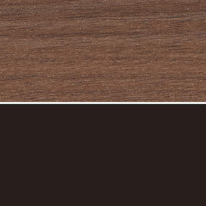 天板ブラウンウォールナット／本体ブラック