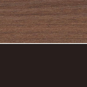 天板ブラウンウォールナット／脚ブラック