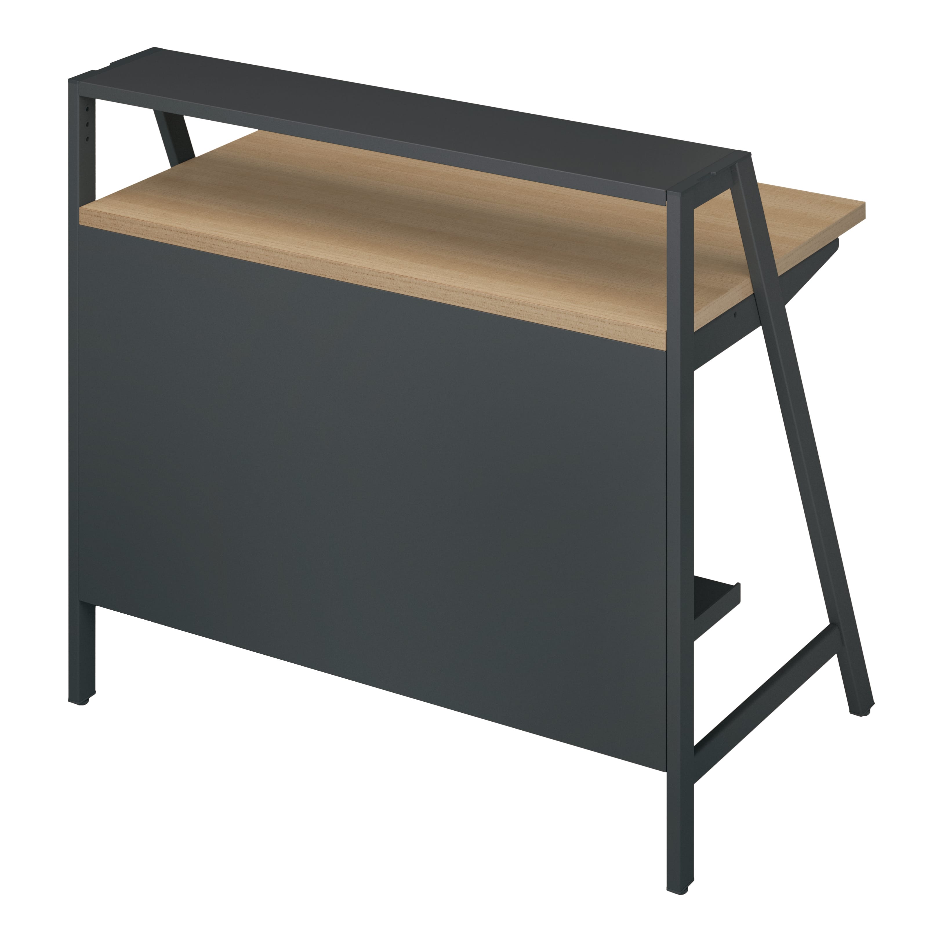 天板ラスティックミディアム／脚ブラック