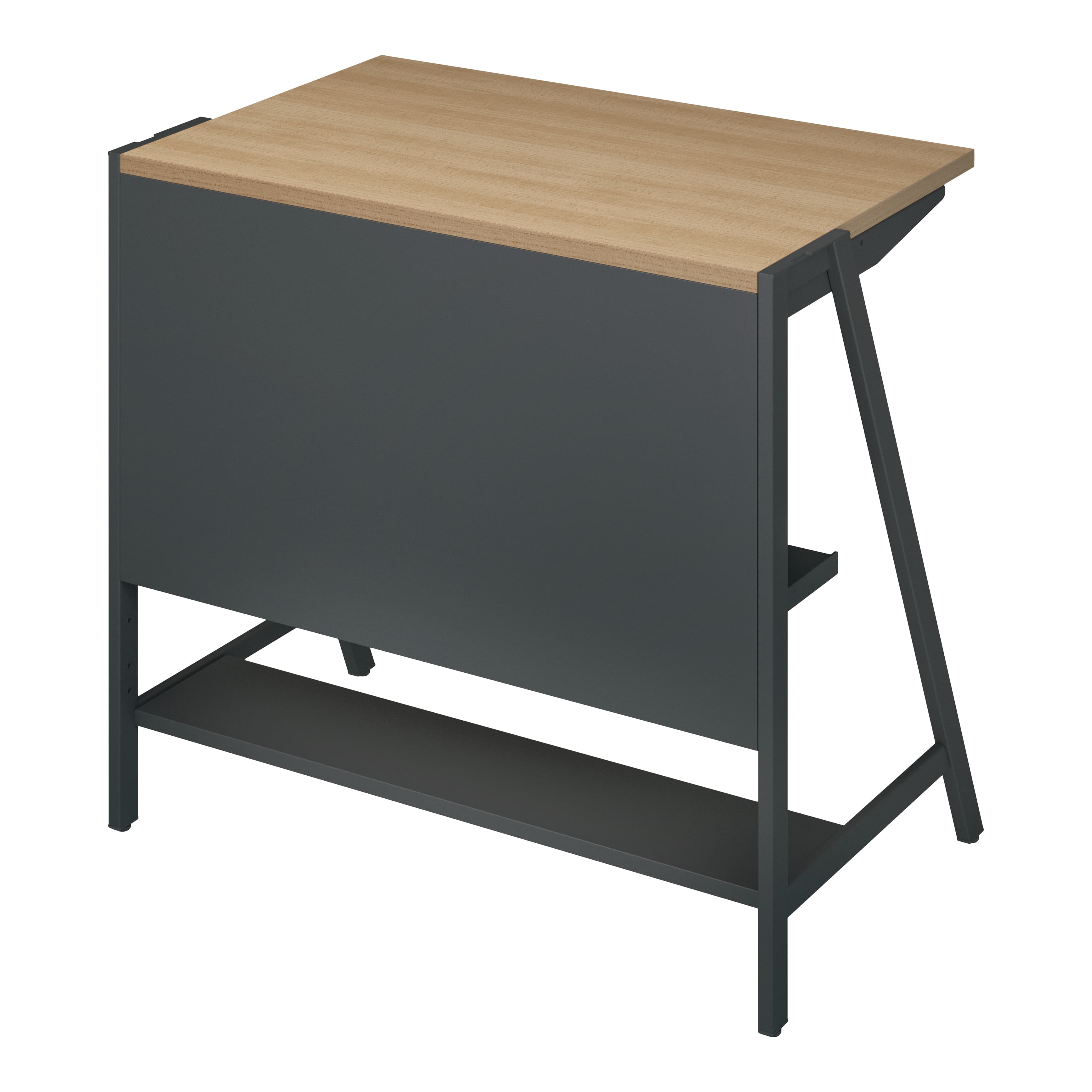 天板ラスティックミディアム／脚ブラック