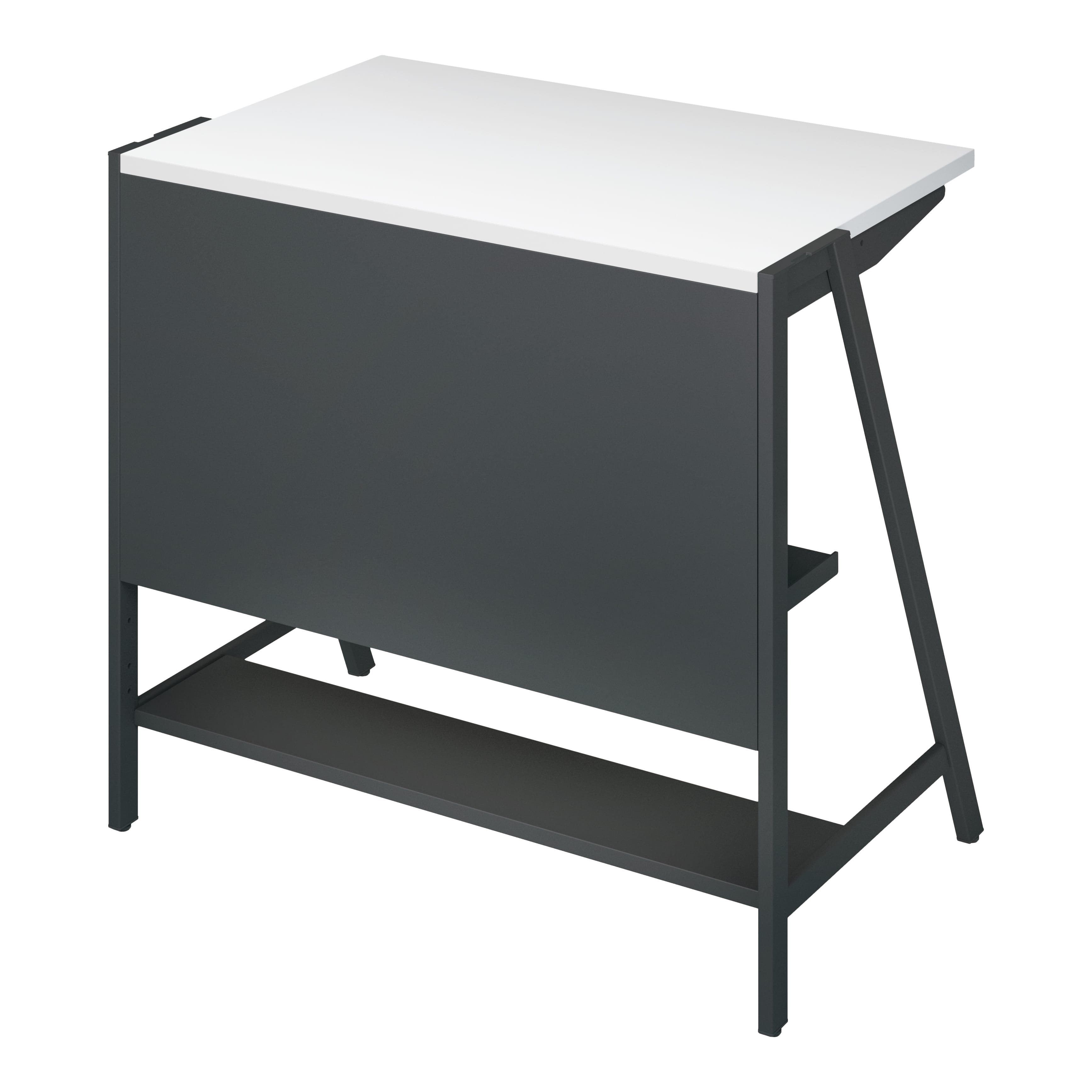 天板ホワイト/脚ブラック