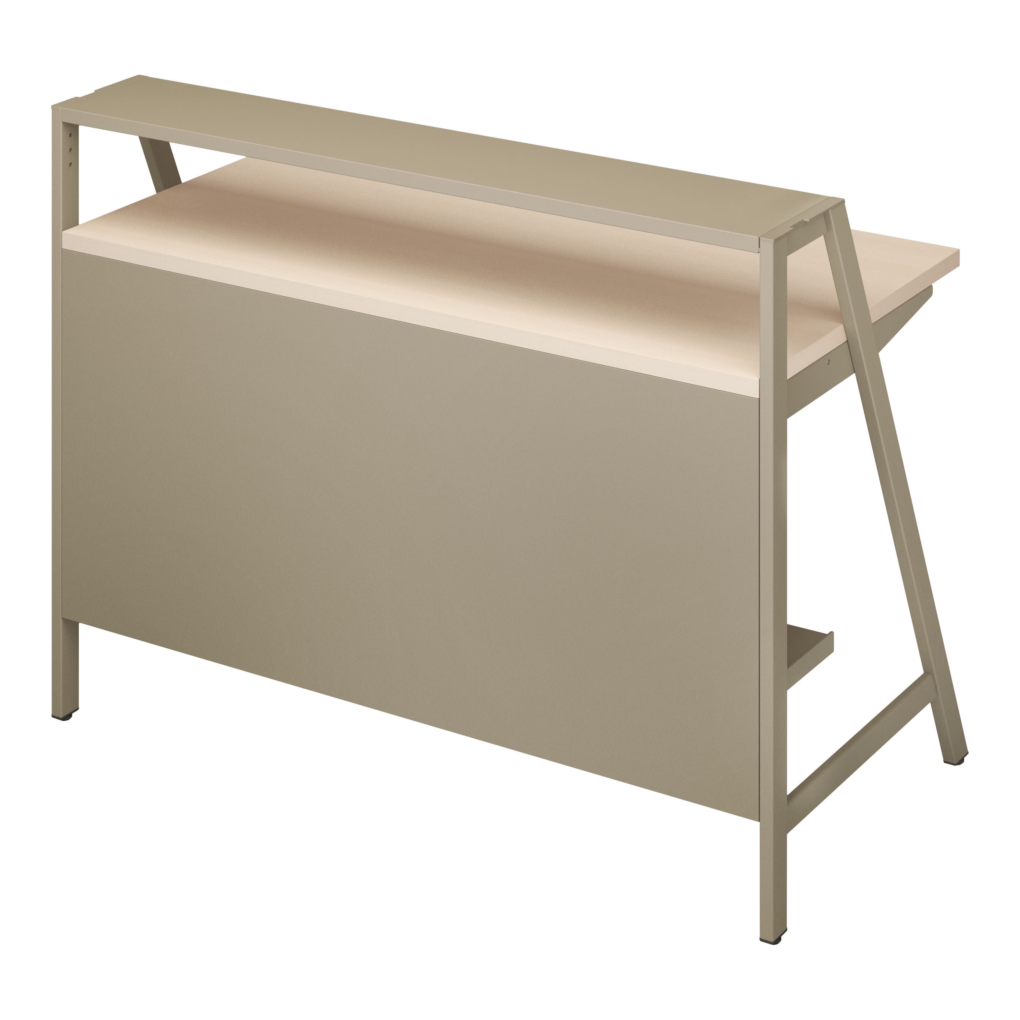 天板ホワイトナチュラル／脚ベージュ