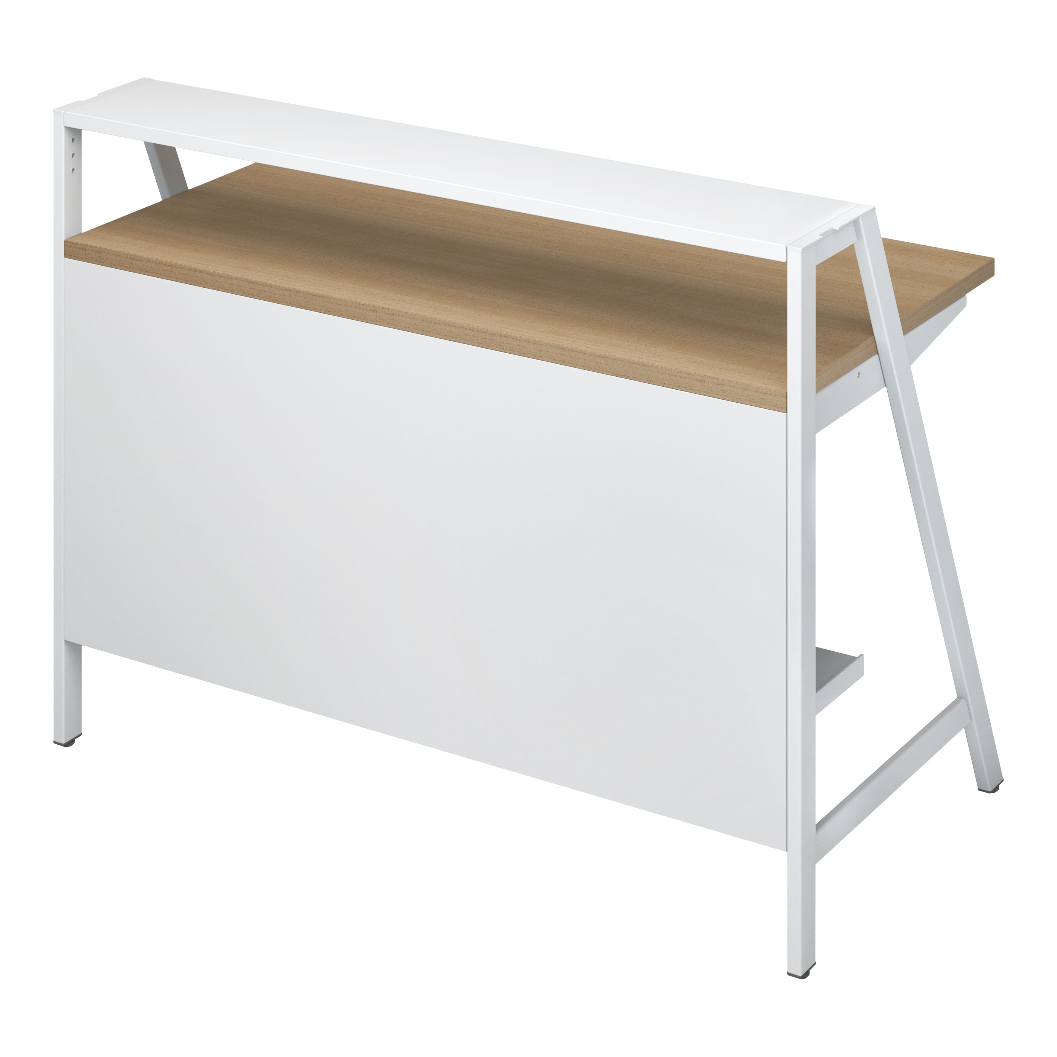 天板ラスティックミディアム／脚ホワイト