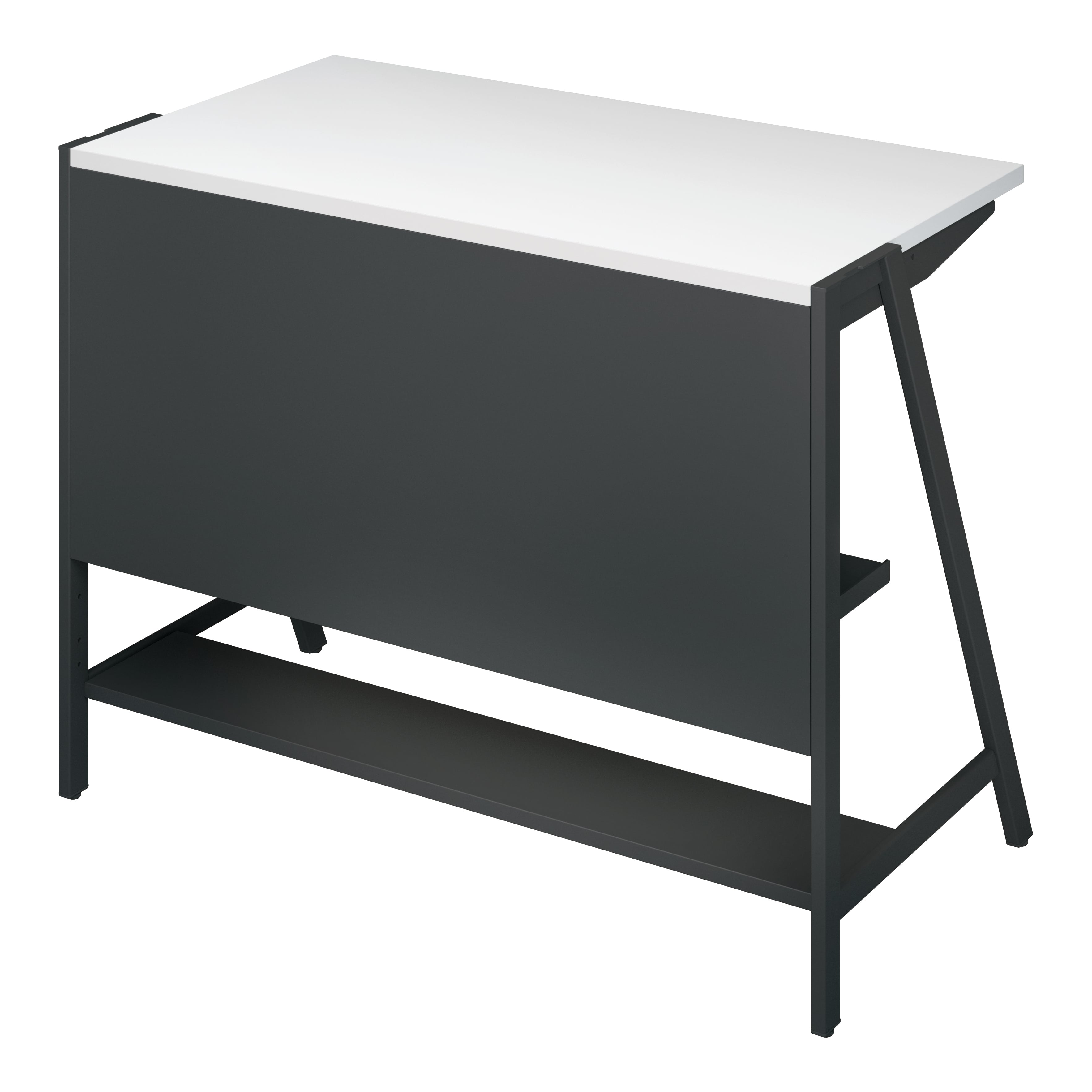 天板ホワイト／脚ブラック