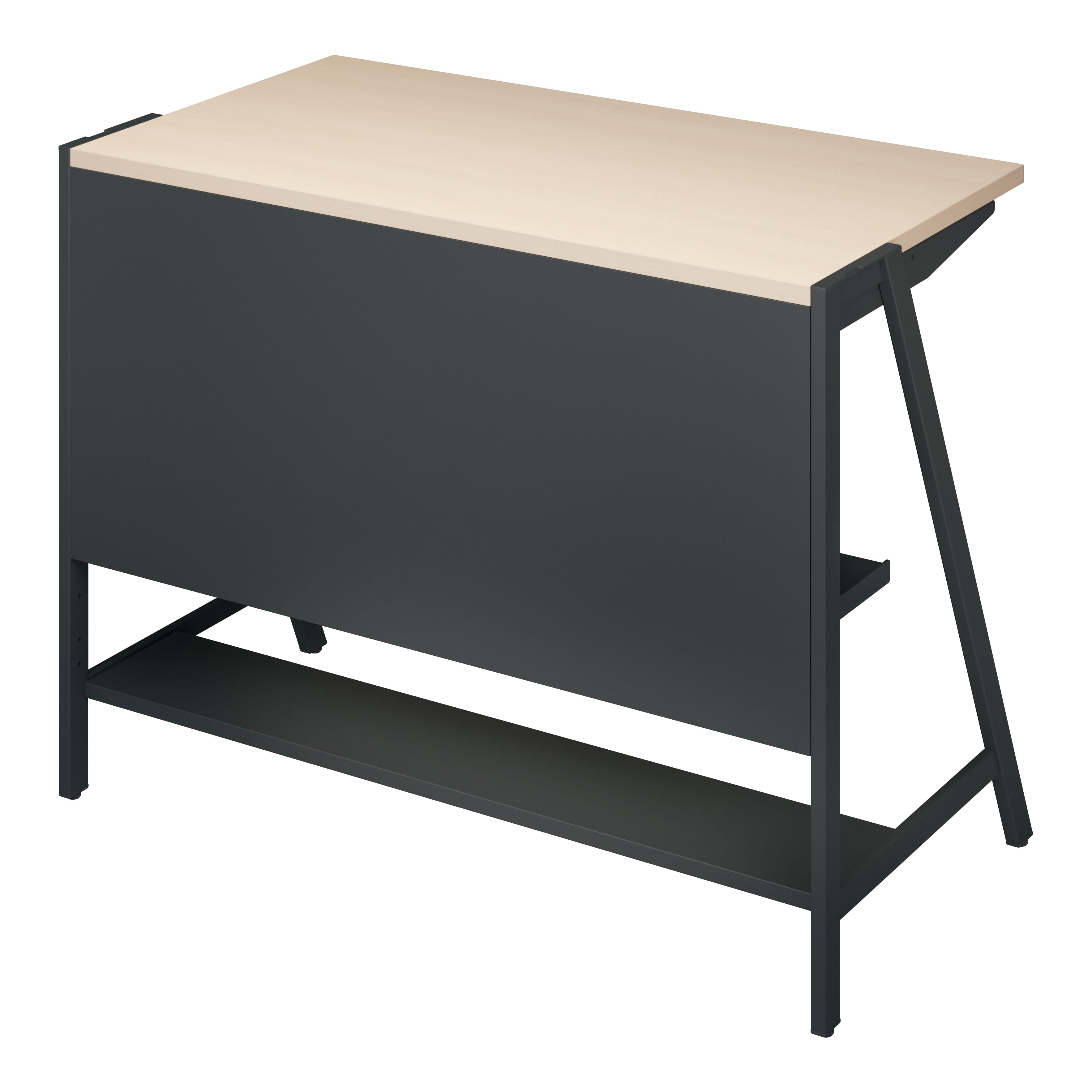 天板ホワイトナチュラル／脚ブラック