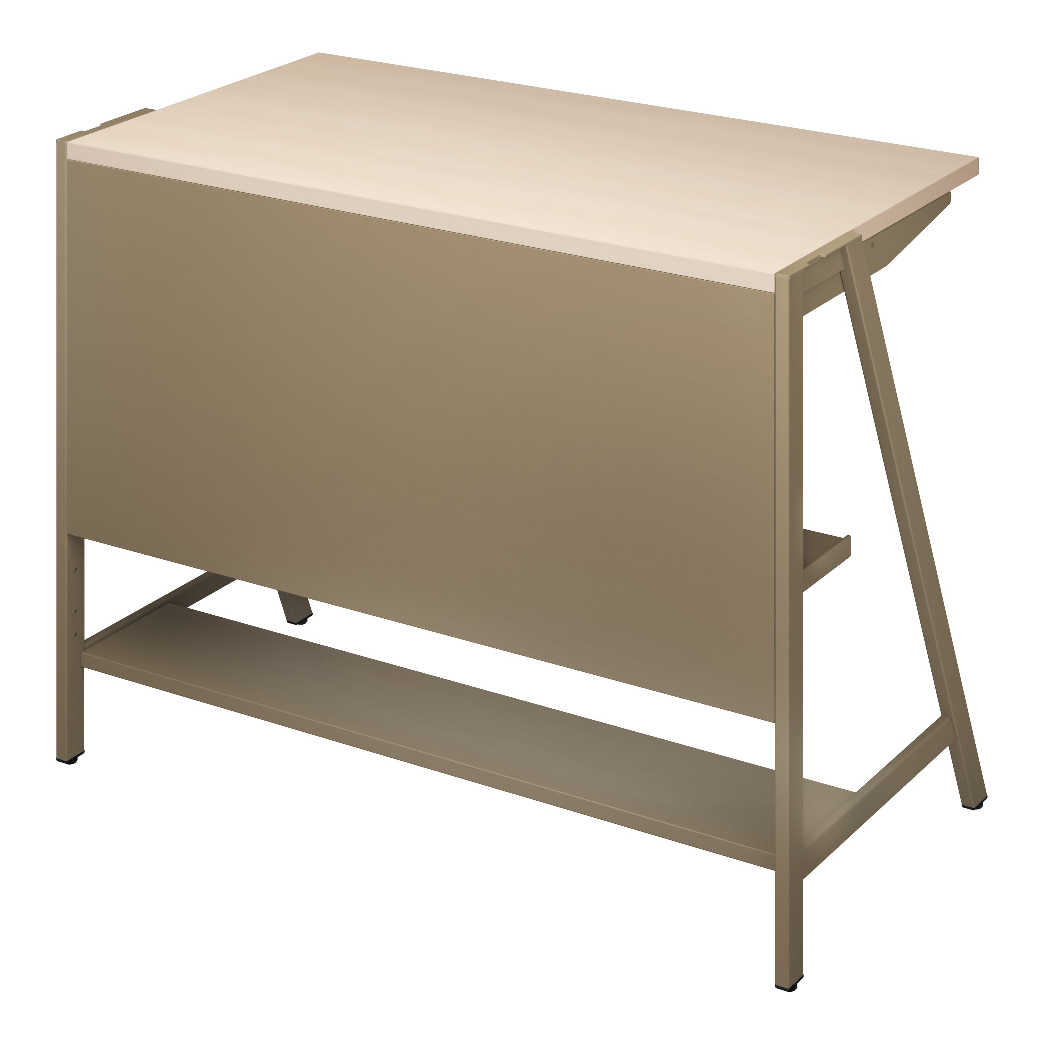 天板ホワイトナチュラル／脚ベージュ