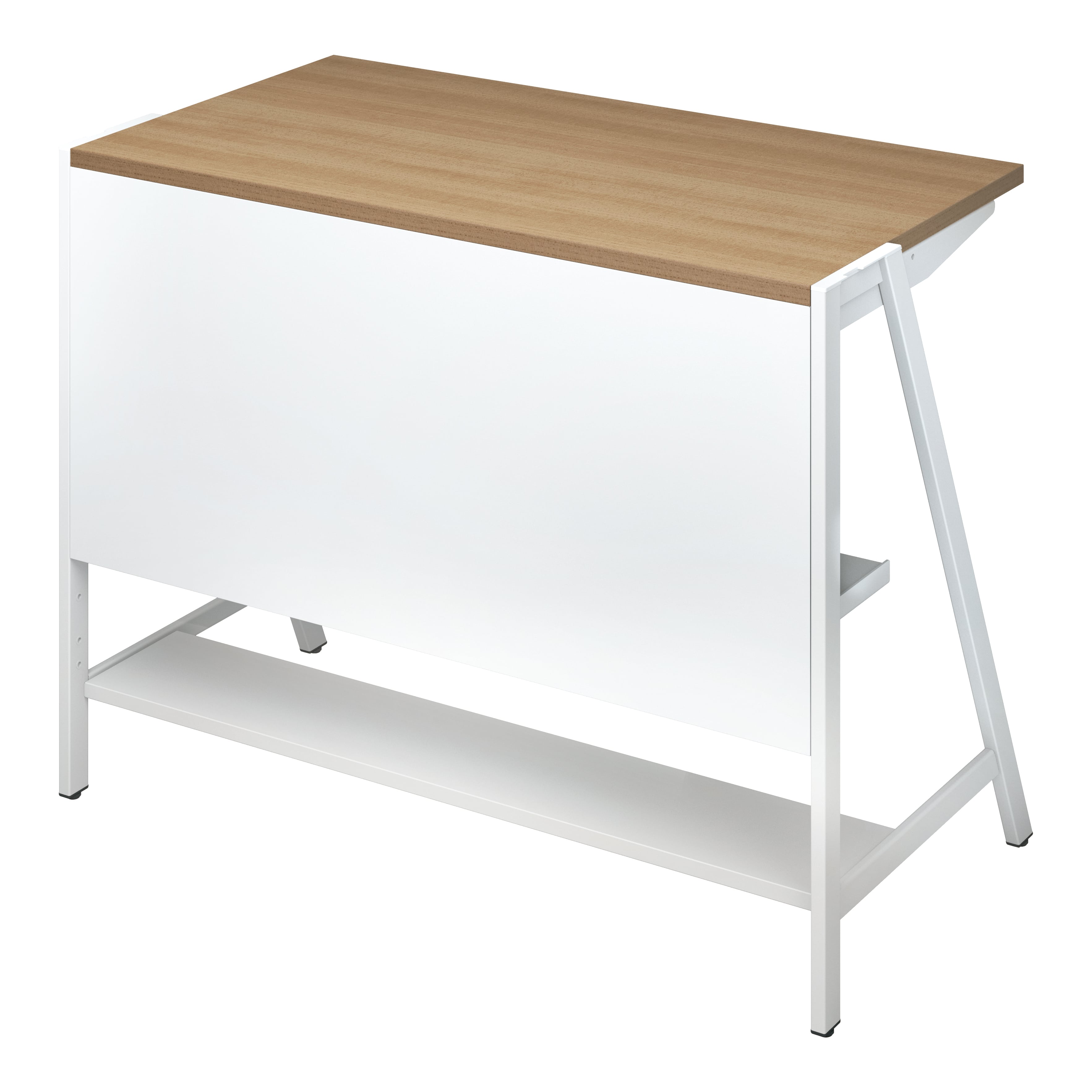 天板ラスティックミディアム／脚ホワイト