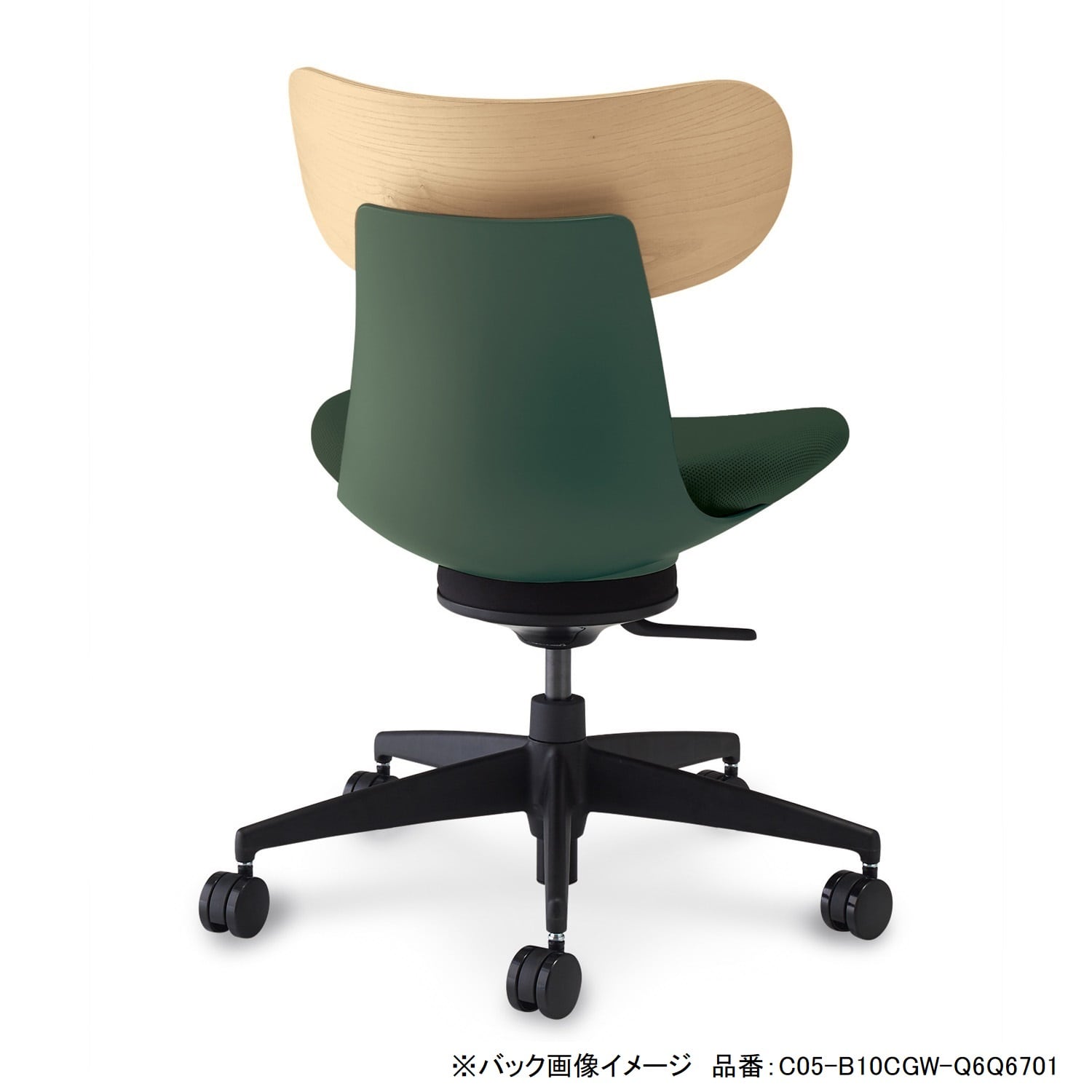 背:合板ホワイトアッシュ/座:合成皮革ブラック