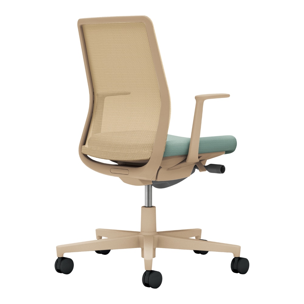 背：ソフトベージュ／座：アッシュターコイズ