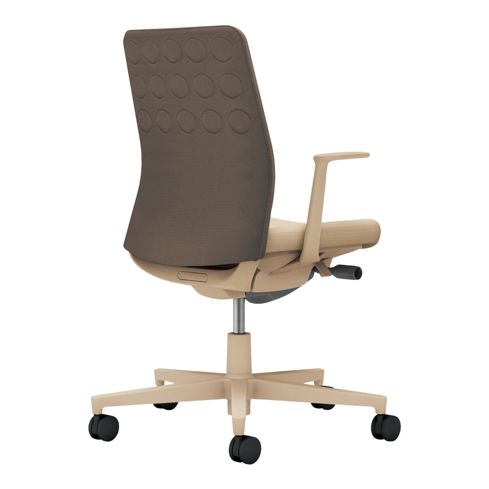 背:ダークグレージュ/座:ソフトベージュ