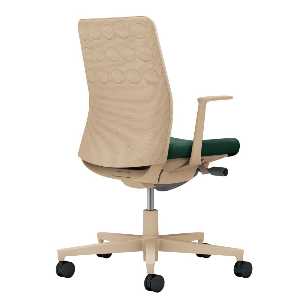 背：ソフトベージュ／座：ディープグリーン