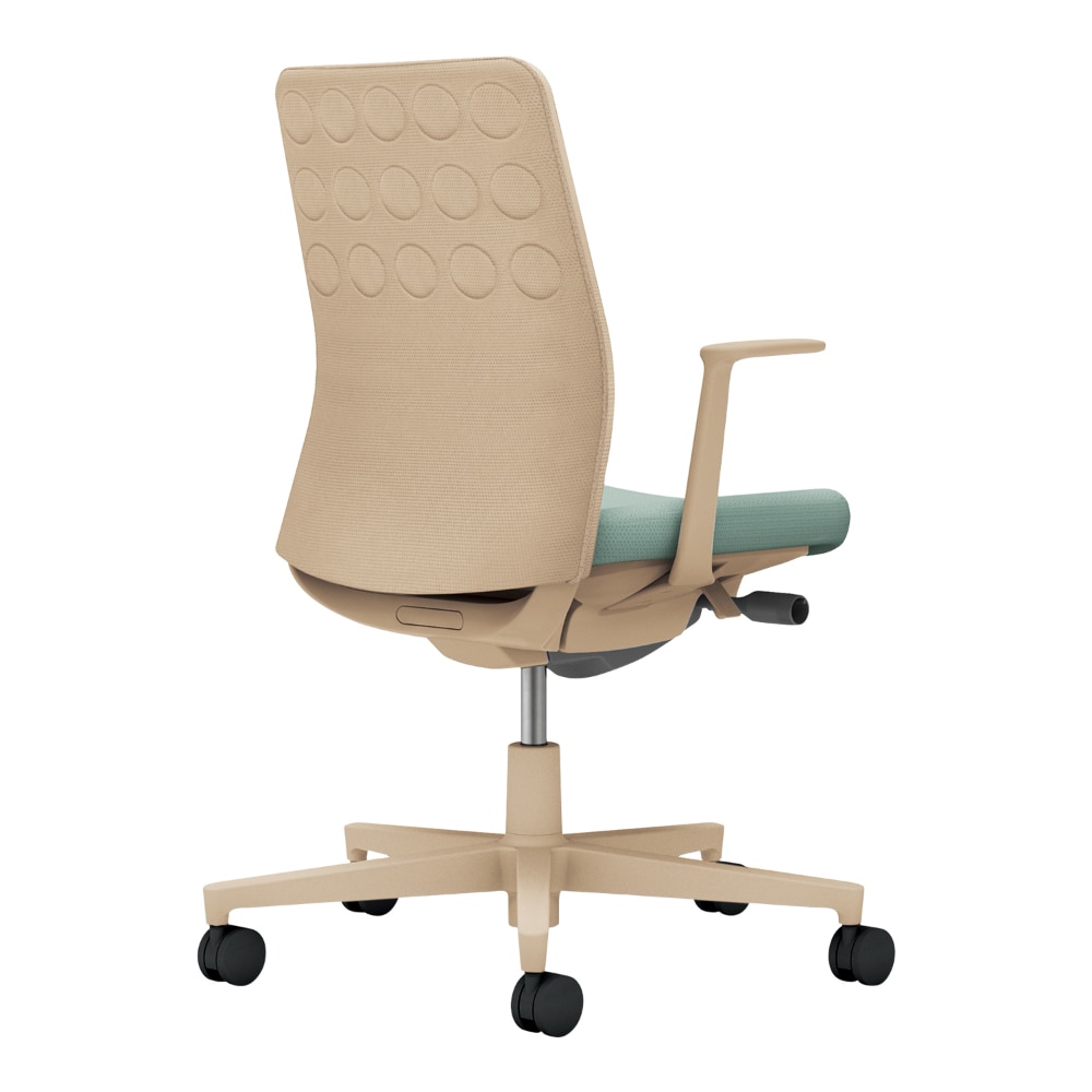 背:ソフトベージュ/座:アッシュターコイズ