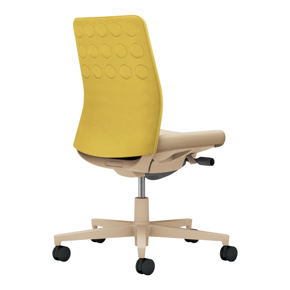 背：オリーブイエロー／座：ソフトベージュ