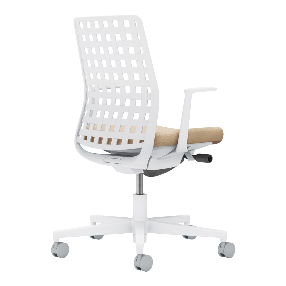 背樹脂：ホワイトグレー／座：ソフトベージュ