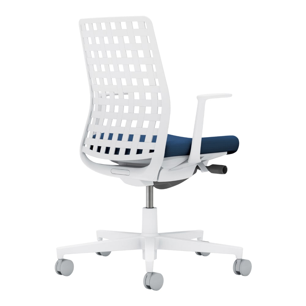 背樹脂：ホワイトグレー／座：ネイビー