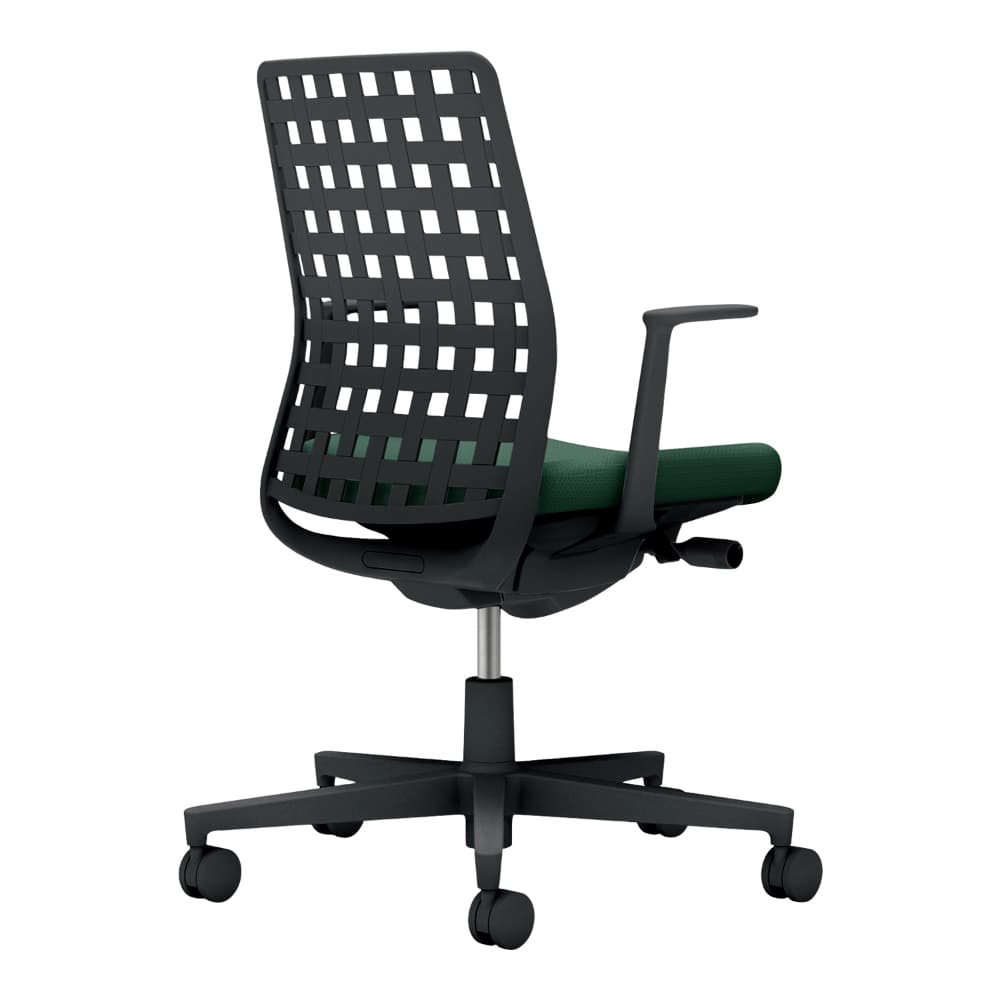 背樹脂：ブラック／座：ディープグリーン