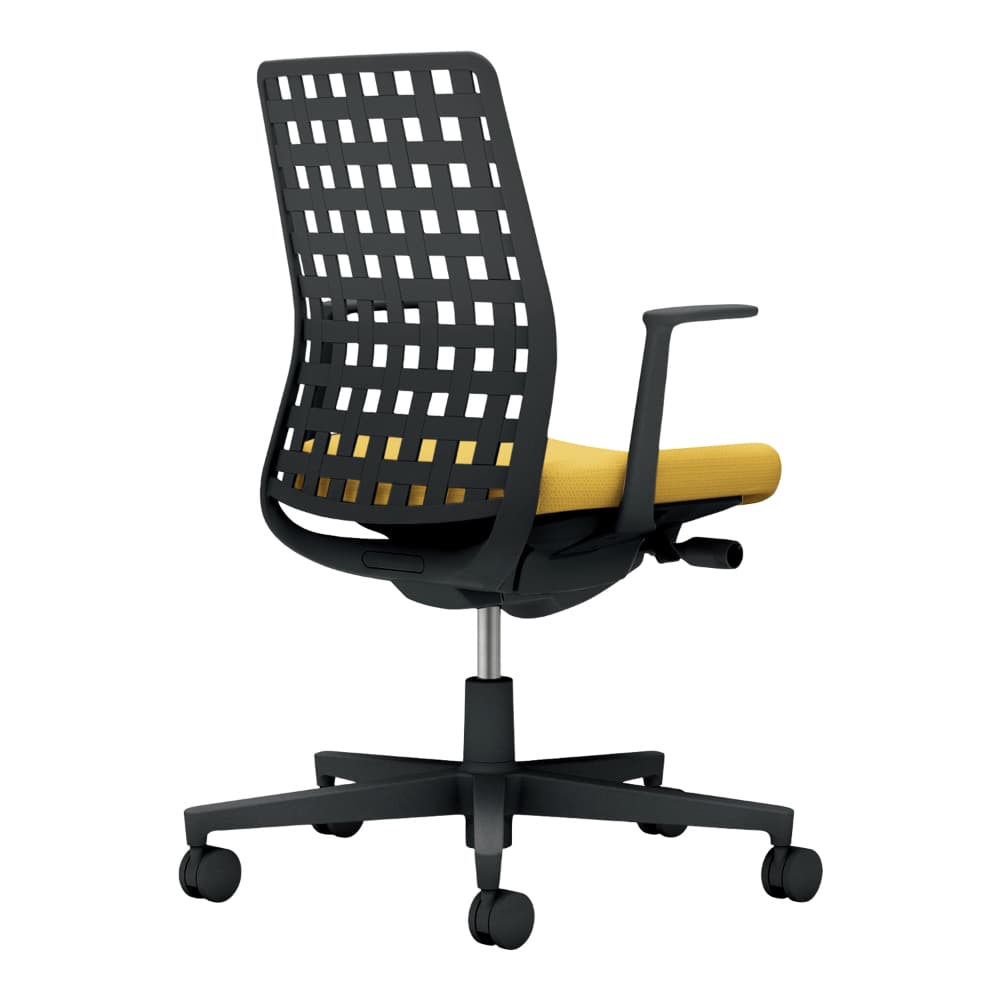 背樹脂：ブラック／座：オリーブイエロー