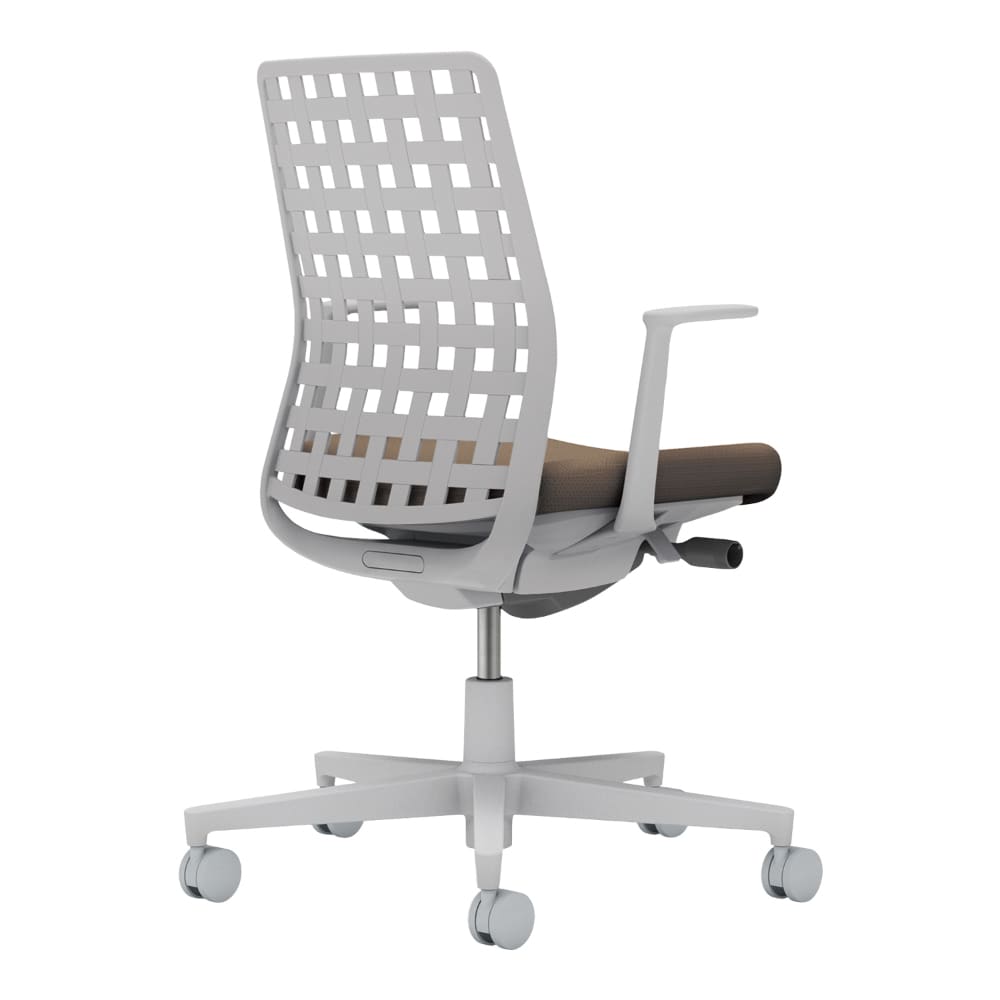 背樹脂：ライトグレー／座：ダークグレージュ