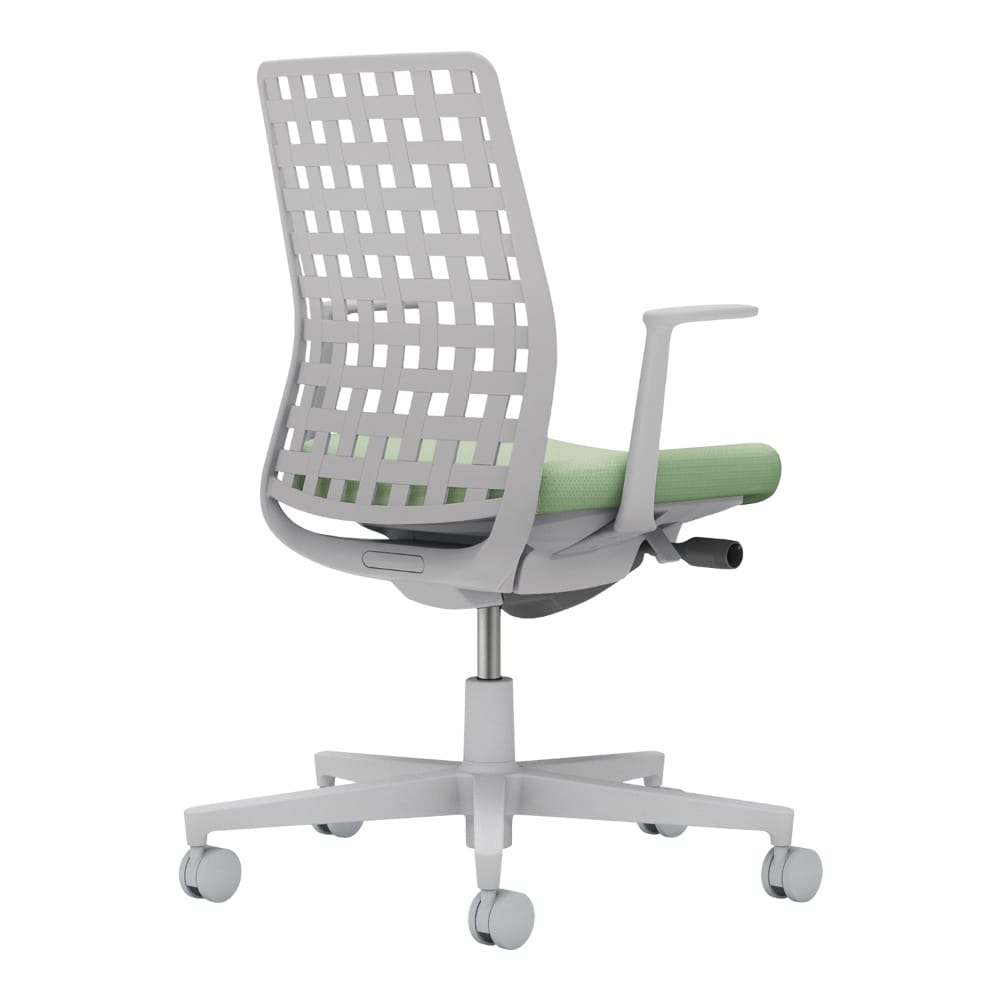 背樹脂：ライトグレー／座：パウダーミント