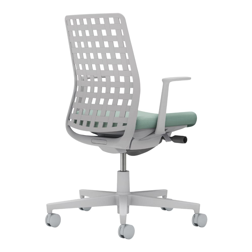 背樹脂：ライトグレー／座：アッシュターコイズ