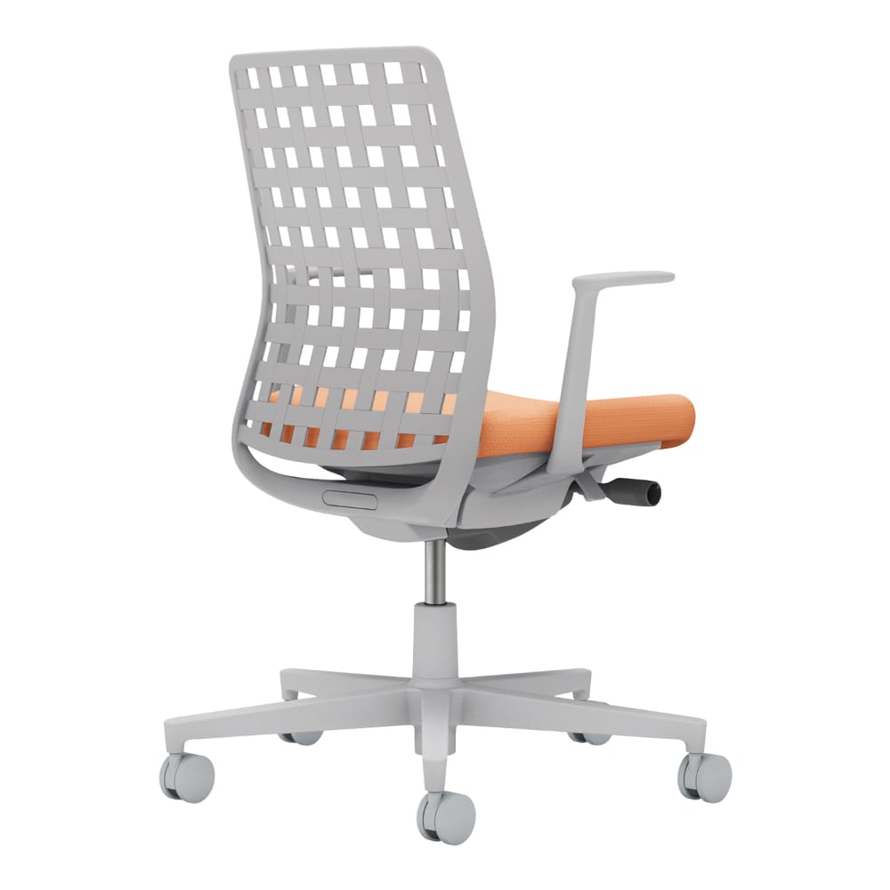 背樹脂：ライトグレー／座：ペールテラコッタ