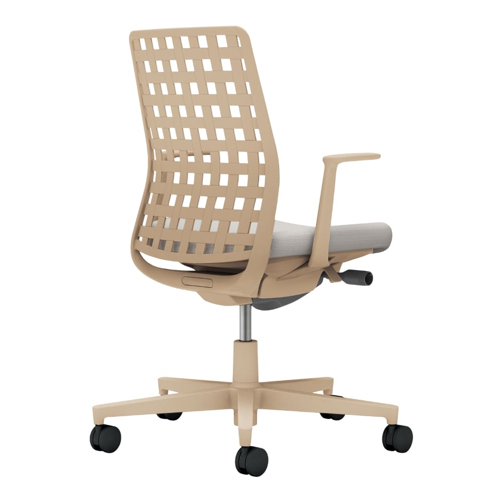 背樹脂：ソフトベージュ／座：ライトグレー