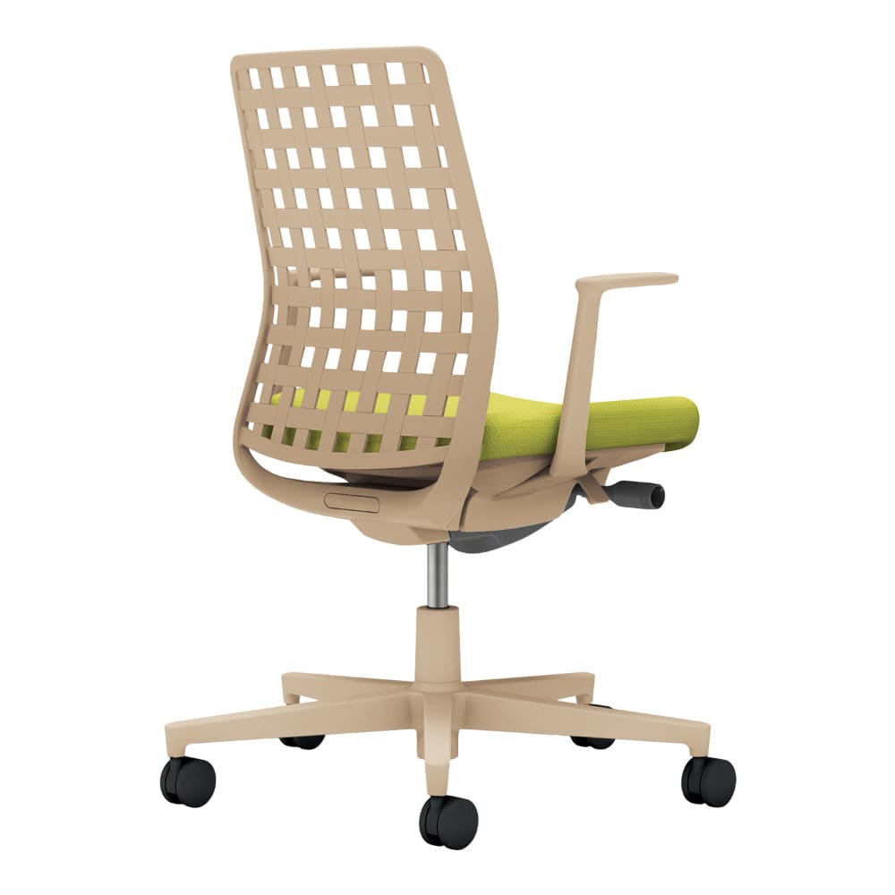 背樹脂：ソフトベージュ／座：ライトオリーブ