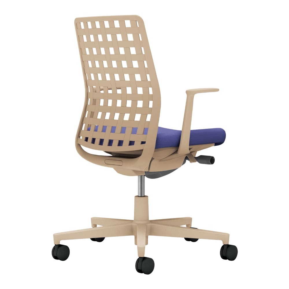 背樹脂：ソフトベージュ／座：ディープパープル