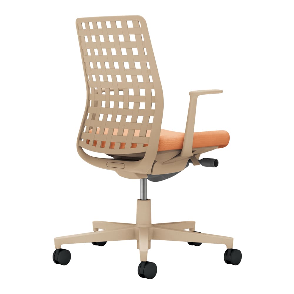 背樹脂：ソフトベージュ／座：ペールテラコッタ