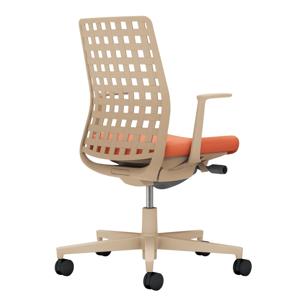 背樹脂：ソフトベージュ／座：ソフトテラコッタ