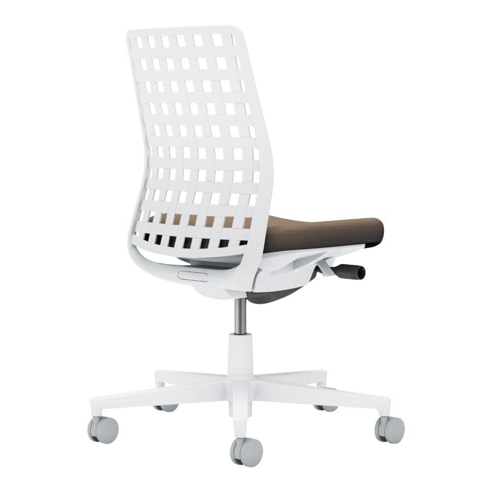 背樹脂：ホワイトグレー／座：ダークグレージュ