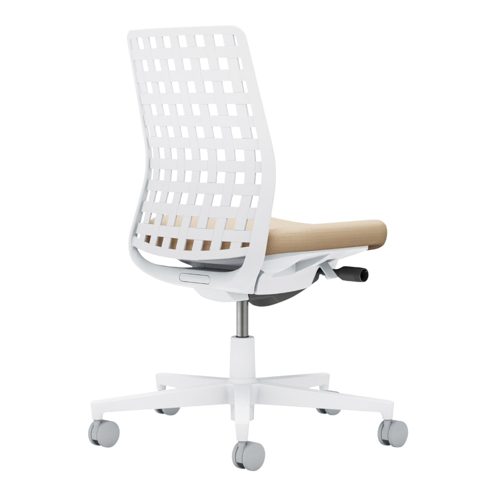 背樹脂：ホワイトグレー／座：ソフトベージュ