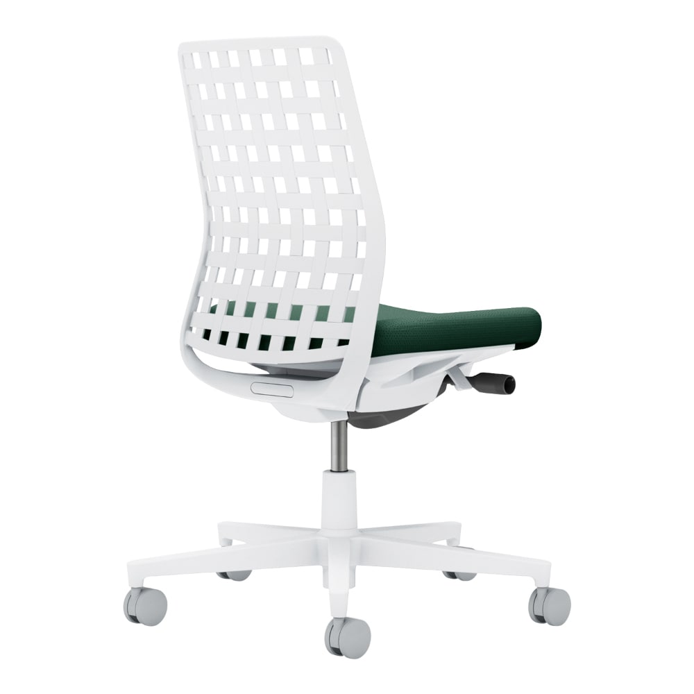 背樹脂：ホワイトグレー／座：ディープグリーン